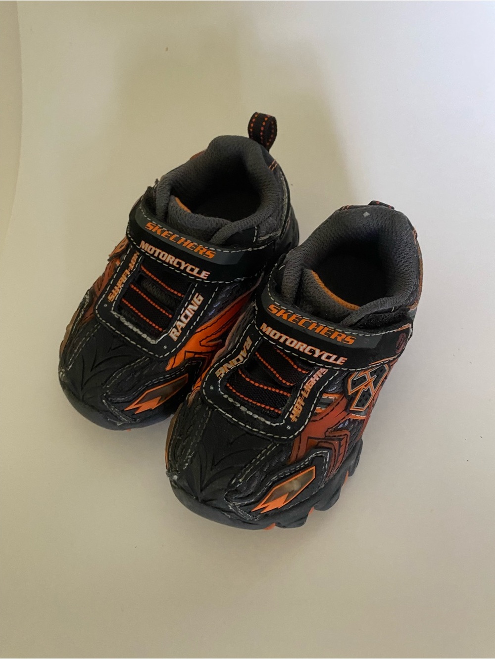 Skechers S Light Motorcycle Themed Toddler Size 6  Shoes